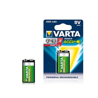 Akumulator 9V 6F22 Varta 200mAh