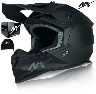 KASK MOTOCYKLOWY NX TET CROSS OFF-ROAD QUAD ENDURO r.M