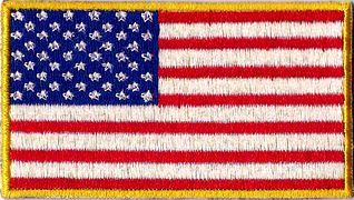 Flaga USA naszywka naramienna lewa