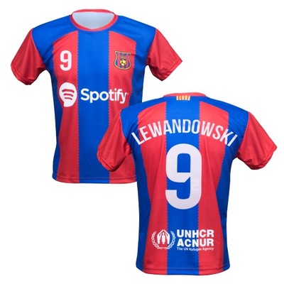 Koszulka Piłkarska FC BARCELONA LEWANDOWSKI 122cm