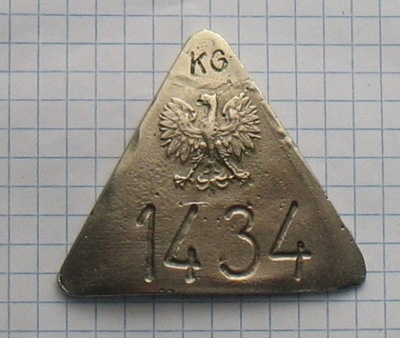 odznaka Milicjanta PRL z numerem