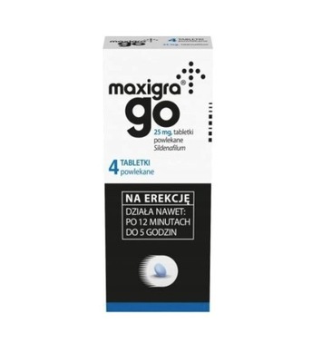 Maxigra Go 25 mg x 4 tabletki