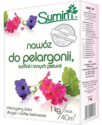 Nawóz do pelargonii surfinii i innych petunii 1 kg