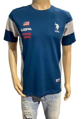 U.S. POLO ASSN bawełniany t-shirt logo męski XL
