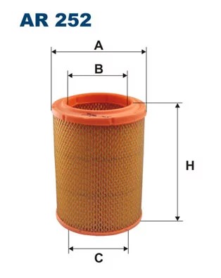 ФІЛЬТР ПОВІТРЯ ФІЛЬТРON AR 252