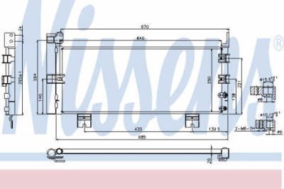 Радіатор кондиціонера nissens 940450 фото №1