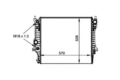 RADUADOR JAGUAR S-TYPE 01-08 NRF  