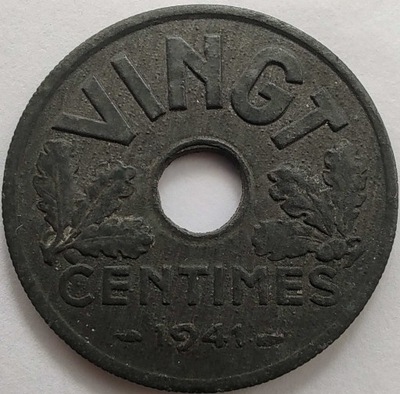 2200 - Francja 20 centymów, 1941