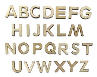 Literki litery alfabet do tablicy manipulacyjnej