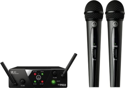 mikrofony bezprzewodowe AKG WMS40 MINI DUAL VOCAL