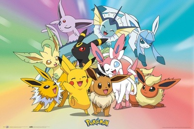 Plakat Pokemon Eevee Gotta Catch´Em All 91,5x61 cm