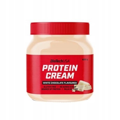 Biotech Protein Cream 400g White Chocolate Białko