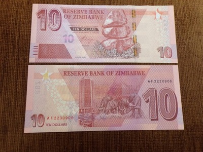 684.ZIMBABWE 10 DOLARÓW UNC 2020