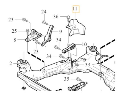 Volvo s80 ii v8 защита тепловая 30723931 оригинальный номер фото №1