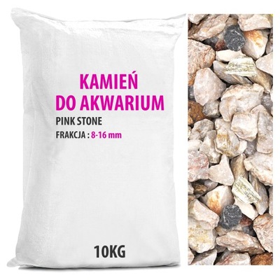 Kamienie do Akwarium PINK STONE Różowe Podłoże 10