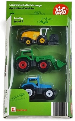 3 szt. Pojazdy rolnicze / farma Kombajn 2x traktor Kidland