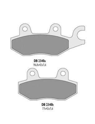 DELTA BRAKING КОЛОДКИ ГАЛЬМІВНІ KH165 ПЕРЕД - ZASTĘPUJĄ DB2340MX-D ТАКОЖ DB23