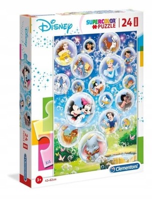 Puzzle Maxi 24 el. Supercolor Disney Clementoni