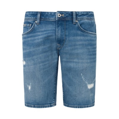 PEPE JEANS MĘSKIE SZORTY JEANSOWE TAPER NIEBIESKI DENIM 33