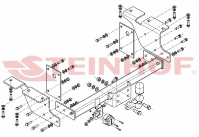 BARRA DE REMOLQUE GANCHO DE REMOLQUE RENAULT MASTER/OPEL MOVANO (SKRZYNI  