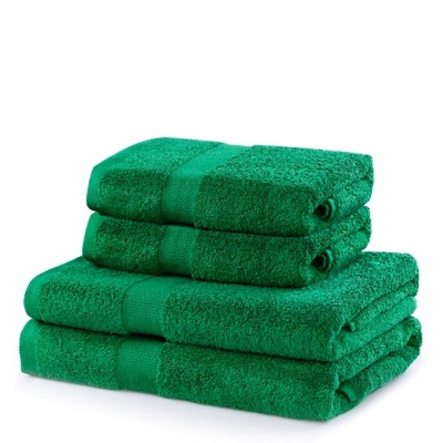 Ręczniki bawełniane Zielone zestaw 4szt kąpielowe