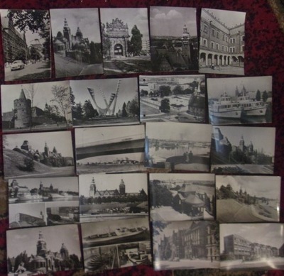 Zestaw 57 pocztówek ze Szczecina / większość czarno - biała