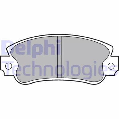 DELPHI LP509 КОМПЛЕКТ КОЛОДОК ТОРМОЗНЫХ, ТОРМОЗА T