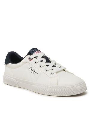 Pepe Jeans Sneakersy Kenton Flag B PBS30547 White 800