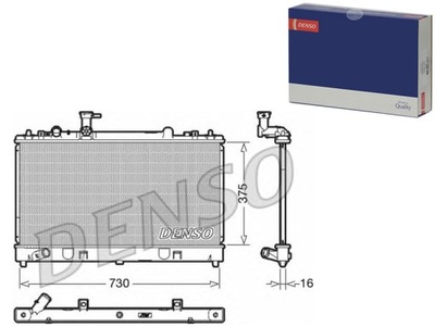 RADUADOR DENSO DRM44037 CHLODNICA, SISTEMA DE REFRIGERACIÓN DEL MOTOR  