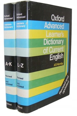 OXFORD ADVANCED LEARNER'S DICTIONARY Hornby Cowie TWARDE KOMPLET BDB