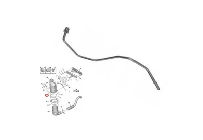 Rura Egr Citroen Peugeot C4 DS 2008 1714P2 1.6 HDi