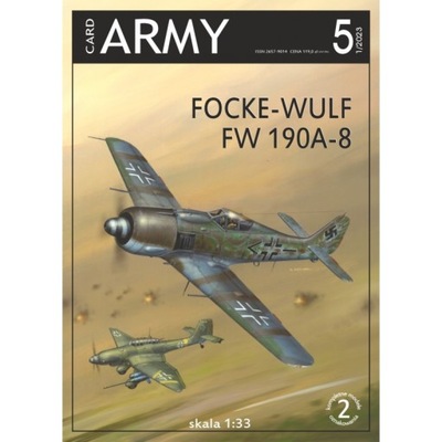 Focke-Wulf Fw 190A-8, Card Army, 1:33
