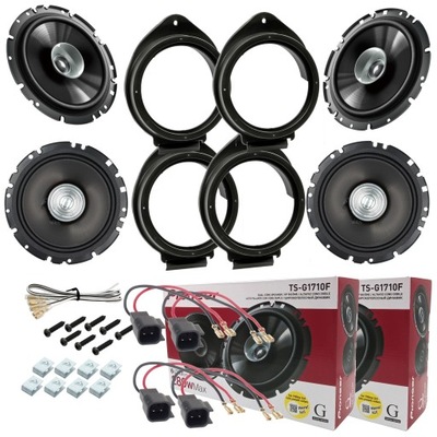 4 ALTAVOCES DE AUTOMÓVIL PIONEER PARA OPEL ASTRA J MOKKA ADAM PARTE DELANTERA + PARTE TRASERA  