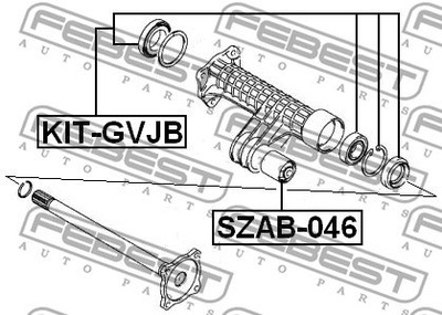 FEB KOMPLEKTAS GUOLIŲ RATAI GAL. SUZUKI VITARA XL-7 98- 