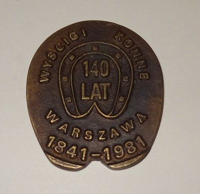 140 Lat Wyścigi Konne Warszawa 1841-1981 r. Podkowa