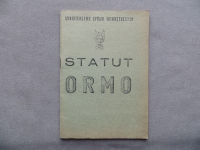 STATUT ORMO - MO - MILICJA - BROSZURA PROPAGANDOWA 1973 rok - PRL