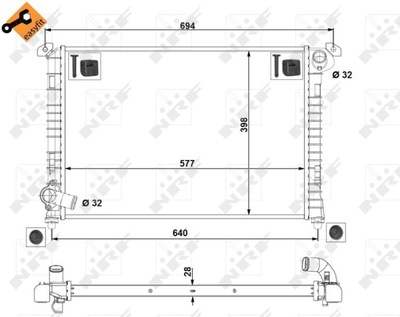 NRF 53807 RADIATOR  