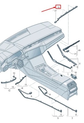 Audi a6 4a c8 волоконно-оптичний кабель лівий rhd 4k2947198a фото №1