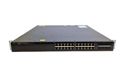 Cisco WS-C3650-24PS-E 24-Port Gigabit PoE+ Switch 2 x PSU