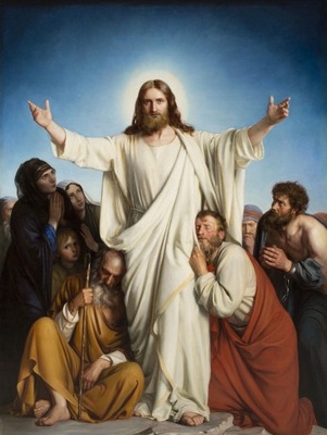 Chrystus Pocieszyciel C.Bloch obraz 70x50 cm