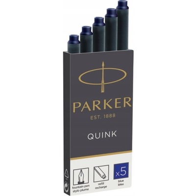 Wkłady Naboje Parker Quink Niebieskie