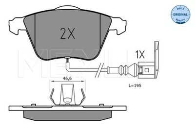 PADS HAM. VW P. GOLF/SCIROCCO 1,2-2,0  