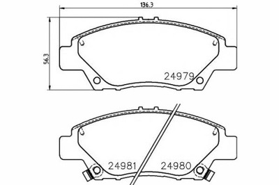 Тормозные колодки тормозные honda перед insight 09- jazz city фото №1