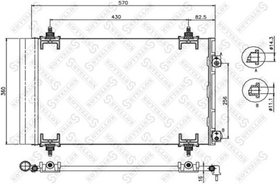 RADUADOR DE ACONDICIONADOR CITROEN C4 I 1.6 HDI 04-11  