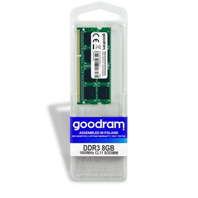 Pamięć RAM DDR3 Goodram 8GB 1600MHz CL11 SODIMM