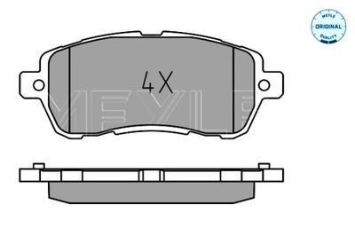 MEYLE ZAPATAS DE FRENADO PARTE DELANTERA FORD KA + 3 1.2 1.5D 06.16-  