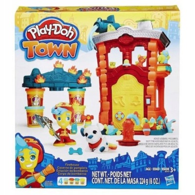 Hasbro Play-Doh Ciastolina Town Remiza Strażacka