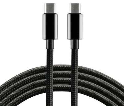 KABEL PRZEWÓD PLECIONY USB-C PD 200CM