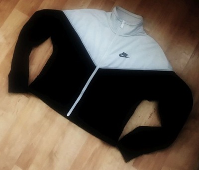 NIKE BLUZA CZARNO-BIAŁA CROP TOP Roz S