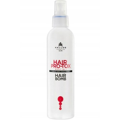 Kallos Hair Pro-Tox Balsam Do Włosów Zniszczonych w Płynie Hair Bomb 200ml